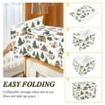 thumbnail image 2 of Yayeee Collapsible Cube Storage Bin with Lid Fabric Closet Decorative Basket with Handles, Brown Christmas House, 2 of 7
