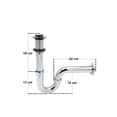 thumbnail image 3 of Cespol Desagüe Para Lavabo Alfa Cromado de Acero Inoxidable Con PopUp, 3 of 4