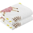 thumbnail image 2 of Dreamtimes Pink Sheep Pattern Ultra Soft 2 PCS Towel Set, Highly Absorbent Hand Towels 16 x 28 Inch Cotton Towels for Bathroom Hotel Gym Travel, Ideal for Daily Use, 2 of 7