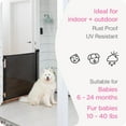thumbnail image 4 of Perma Child Safety 79 in. Wide x 38 in. Tall Black Ultimate Retractable Baby Gate, 4 of 7