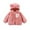 Pink, variant on Toddler Bunny Sherpa Hoodie Plush Fleece Lined Zip Up Jacket Cozy Warm Long Sleeve Casual Outerwear for Boys Girls Ages 6 Months to 3 Years