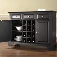 thumbnail image 2 of Crosley LaFayette 3 Drawer Wine Rack Buffet in Black, 2 of 6