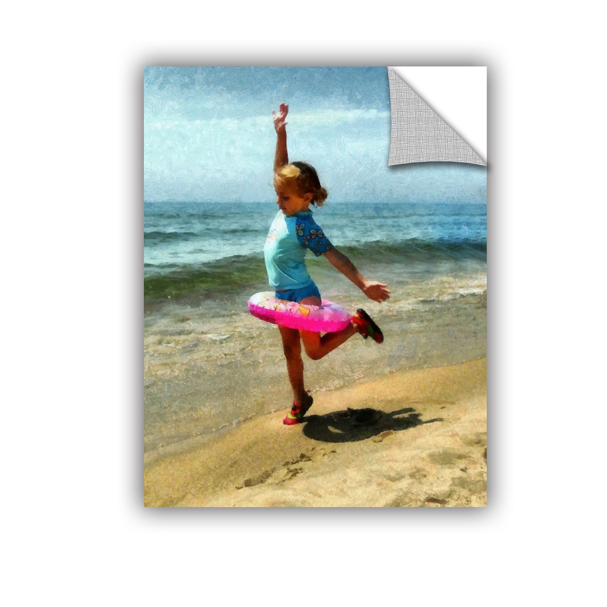 ArtWall Kevin Calkins "Summertime Girl" ArtAppealz Removable Wall Art