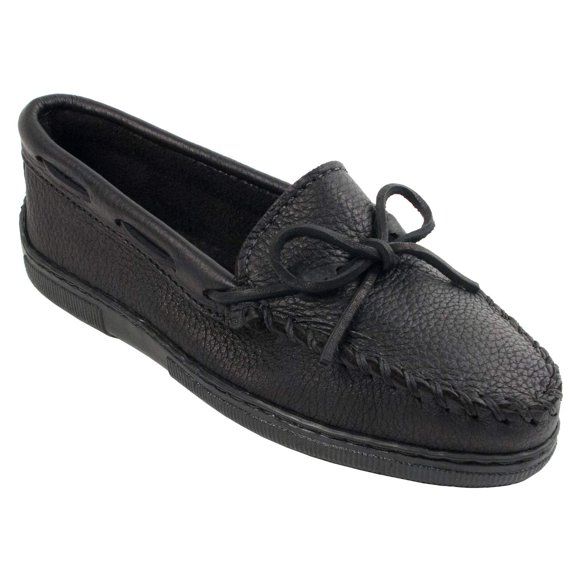Minnetonka Women's Mocassins, Black, 8
