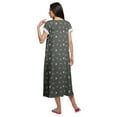 thumbnail image 4 of Moomaya Chemise de Nuit à Manches Courtes Imprimée pour Femmes en Coton, 4 of 5