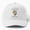 White, variant on Know the Cause of Things Baseball Cap, Learning and Wisdom Statement Graphic Design, Classic Hat