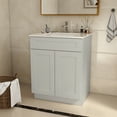 thumbnail image 2 of Gray Plywood Floor Vanity Sink Base Cabinet - 34.5" For Kitchen And Bathroom 35.08 Lb In, 2 of 2