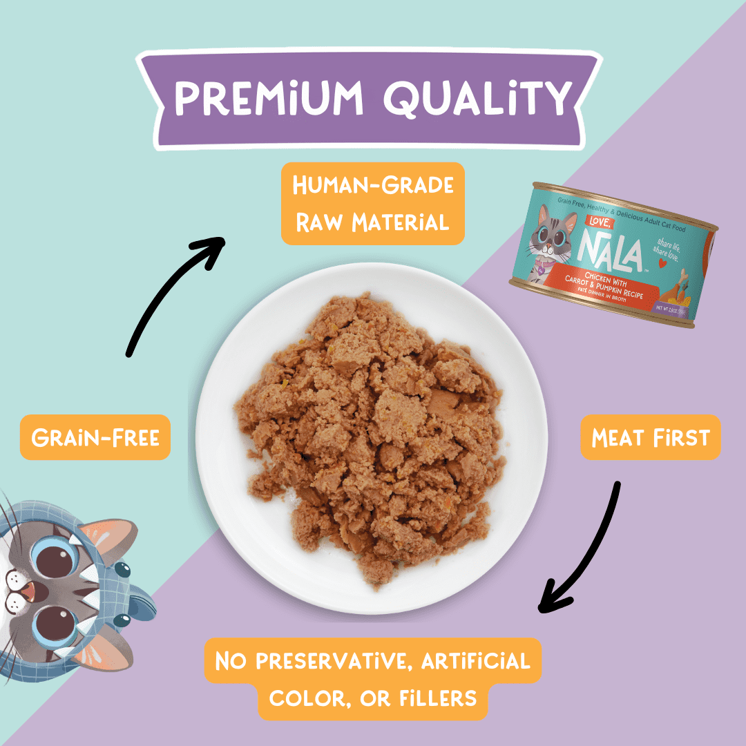 Love, Nala Chicken Pate with Carrot & Pumpkin Recipe in Broth Adult Wet Cat Food