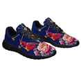 thumbnail image 6 of Indiana Stte Cardinal and Peony Flower Shoes Sneakers Black Size 7.5, 6 of 7