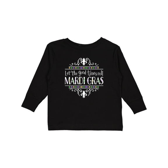 Inktastic Let the Good Times Roll Mardi Gras Boys or Girls Long Sleeve Toddler T-Shirt