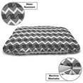 thumbnail image 3 of Geometric Pet Bed, Abstract Contemporary Design with Cage Look Squares and Zigzag Stripes, Resistant Pad for Dogs and Cats Cushion with Removable Cover, 24" x 39", Charcoal Grey White, by Ambesonne, 3 of 4