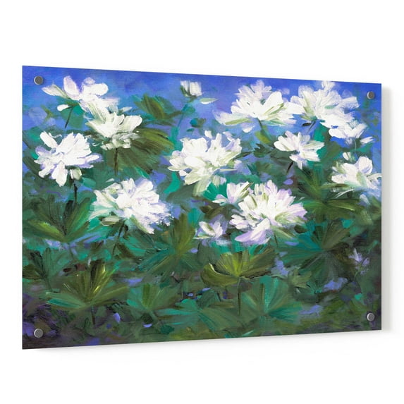 Epic Art 'Spring Flowers' by Sheila Finch, Acrylic Glass Wall Art, 36"x24"