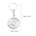 thumbnail image 2 of MasteelfCA 1Pc Multifunctional Keychain Creative Compass Pendant for Outdoor Silver, 2 of 7