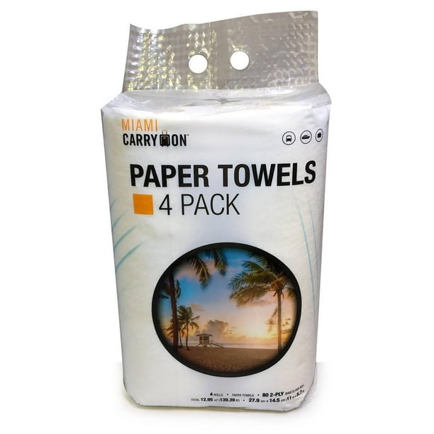 Miami CarryOn Paper Towels 4pk