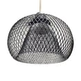 thumbnail image 2 of Cubierta de Luz de Pantalla Colgante de Alambre de Metal Fernando Protector Retro Negro, 2 of 8
