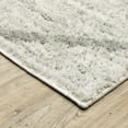 thumbnail image 3 of Oriental Weavers Verona Area Rug - 143W6 - 9'10" x 12'10" - in Ivory/ Gray - Plush Soft Shag, Modern Style, Stain Resistant, Cushion Feel, Family, Dining, Living Room Rug, 3 of 5