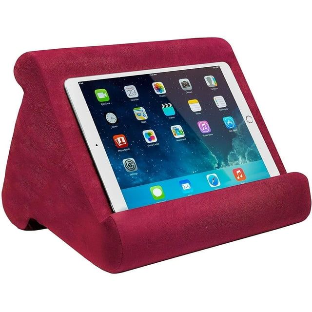 Pillow Pad Multi-Angle Soft Tablet Stand, Burgundy