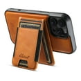 thumbnail image 3 of ELEHOLD Case for iPhone 16 Pro,2 in 1 Detachable Magnetic Leather Wallet Case with Card Holder Kickstand,Khaki, 3 of 9