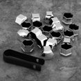 thumbnail image 3 of Cubierta De Tuerta De Rueda, Kit De Cubierta De Tuerca Para Coche, 17 Mm, Plateado, Universal, Tapa De Protección Para La Mayoría De Vehículos, 3 of 7