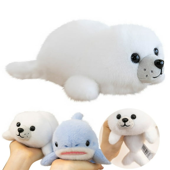 QIAOKUN Soft Stuffed Animal Plushies - Cuddly Shark Orca Seal Toy For Birthday Present
