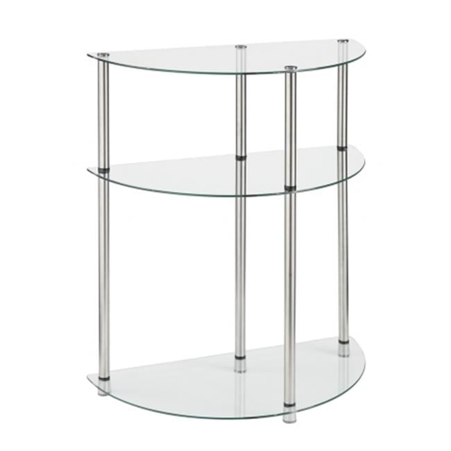 3 Tier Glass Entryway Table