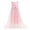 Pink, variant on IDOPIP Flower Girls Sequin Dress Sleeveless Sparkly Tulle Long Dress Pageant Birthday Graduation Gown