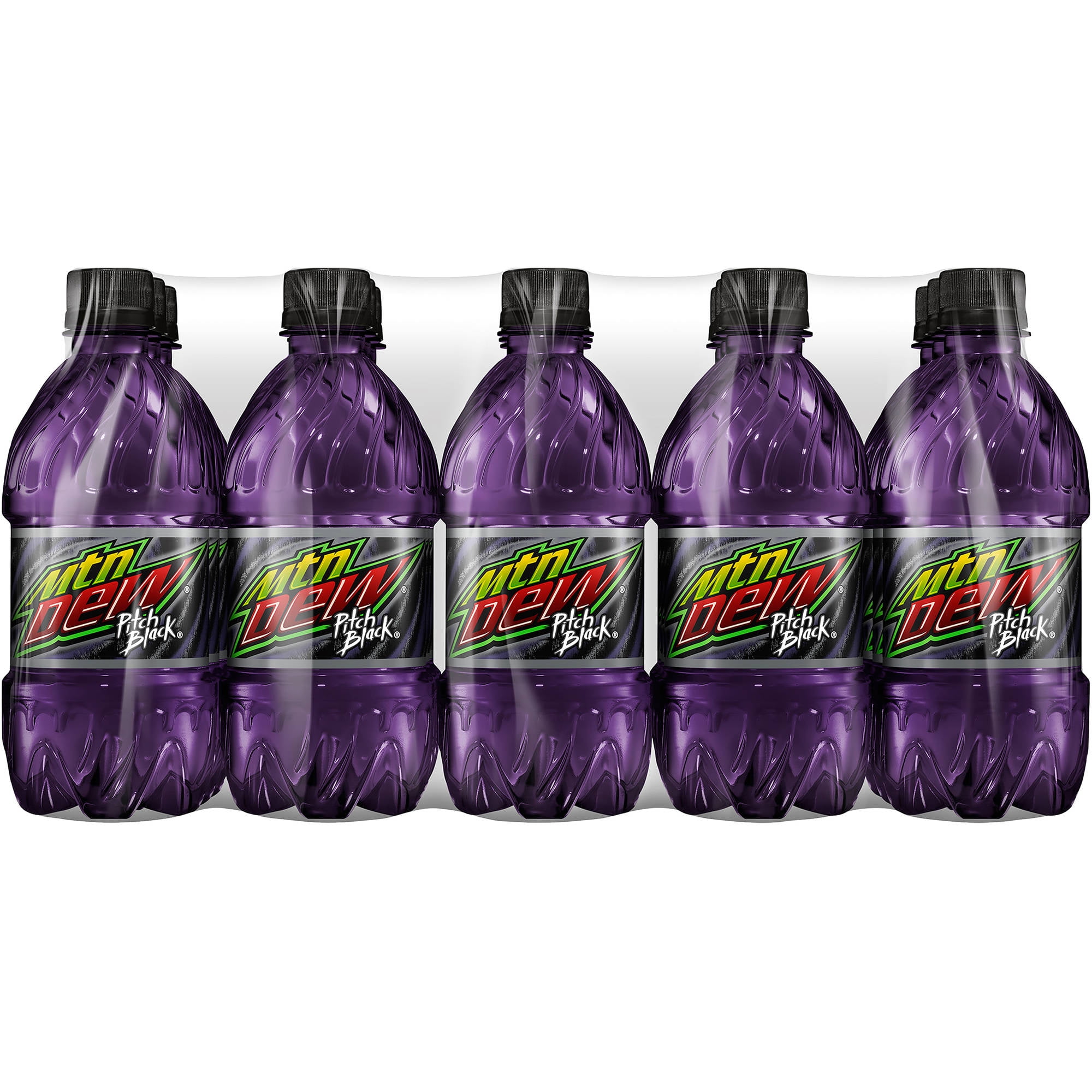 Mountain Dew Pitch Black Soda, 16 fl oz, 15 pack
