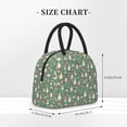 thumbnail image 2 of Yiaed Mushrooms Gnome Print Lunch Bag Adult Insulated Lunch Box, Leakproof Cooler Food Lunch Containers Reusable High Capacity Lunch Tote Bags-One Size, 2 of 6