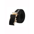 thumbnail image 1 of Allegra K Men's Automatic Buckle Ratchet Business Dress Leather Belt, 1 of 6
