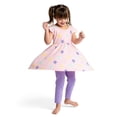 thumbnail image 3 of M+A by Monica + Andy Organic Cotton Short Sleeve Let's Dance Dress + Legging Set, Sizes 12-18M-5T, 3 of 9