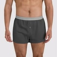 thumbnail image 2 of khonts,Men's Boxers Briefs Comfortable Soft Underpants Breathable Boxers Shorts Button Underwear Grey XXXL, 2 of 4