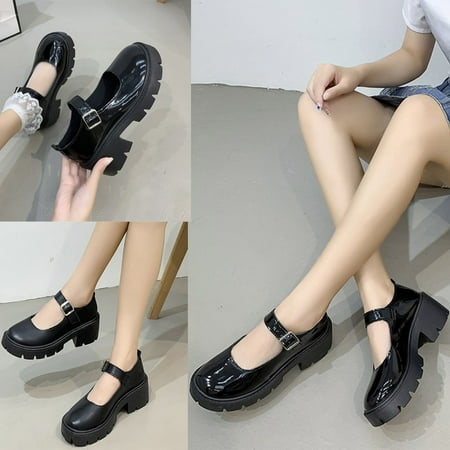 

Zhaomeidaxi Women s Lolita Low Top Japanese Students Maid Uniform Dress Shoes Oxford Shoes
