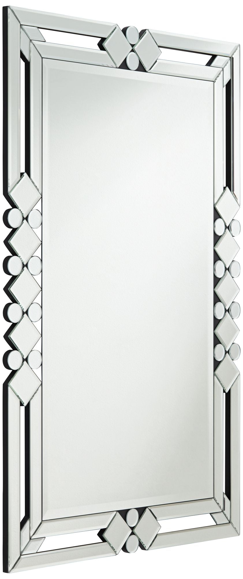 Possini Euro Design Clafia Rectangular Vanity Wall Mirror Modern
