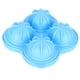 thumbnail image 1 of Molde para cubitos de hielo de 4 orificios, bandeja de molde para hacer bolas de hielo de silicona para suministros de cocina para el hogar, azul cielo, 1 of 14