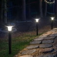 thumbnail image 5 of Gama Sonic Vantage Bollard Solar Pathway Light, 200 Lumens Warm White 2700K LED, Waterproof Outdoor Landscape Lights (2-Pack), 5 of 10