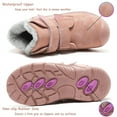 thumbnail image 5 of Stepedia Kids Snow Boots for Boys Girls Waterproof Faux Fur Fuzzy Warm Winter Ankle Boots, Pink, 5 of 8