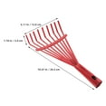 thumbnail image 2 of WHAMVOX 2pcs Convenient Metal Rake For Leaves Steel Garden Tool Comfortable Handle Efficient Leaf Rake For Lawn And Yard Maintenance, 2 of 8
