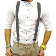 thumbnail image 4 of Men's Pants Brace Y-back Shape Suspenders Clip-On Elastic Strap 3 Clips, 4 of 8