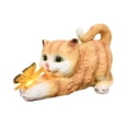 thumbnail image 1 of LED Solar Light Resin Cat Butterfly Statue Waterproof Animal Sculpture Landscape Lamp for Outdoor Garden Yard Patio Lawn DecorGreyUnited Kingdom He Qiyong unisex, 1 of 1