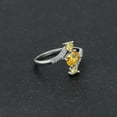 thumbnail image 3 of Birthstone Ring for Women Statement Ring 3 Stone Sterling Silver Cz Ginger Lyne Collection, 3 of 5