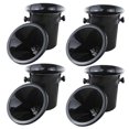 thumbnail image 1 of 4X Wine Dump Black Plastic Wine Spittoon - Standard Size with Black Funnel Champagne Bucket, 1 of 4