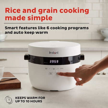 (MISSING ACCESSORIES) Instant Pot 12 Cup Multi-Grain Rice Cooker & Slow Cooker
