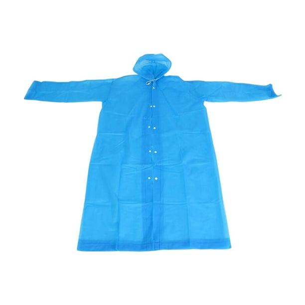 Impermeable largo unisex para adultos, impermeable, chaqueta impermeable cómoda con capucha para lluvia.