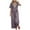 Purple, variant on LYXSSBYX Two Piece Sets for Women Summer Women's Fashion Two Piece Solid Color Cotton and Linen Loose Casual Suit