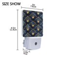 thumbnail image 4 of Yayeee LED Plug in Night Light for The Home with Auto Dusk to Dawn Light Sensors, 2 Pack, Elegance Art Pattern, 4 of 6