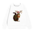 thumbnail image 4 of Odeerbi Kids Boys Girls Christmas Crewneck Sweatshirts Fall Winter Pullover Sweatshirt Kids Long Sleeve Christmas Pattern T-shirt Sweatshirt Top Kids Clothes White, 4 of 4
