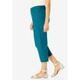 thumbnail image 3 of Woman Within Plus Size Perfect 5-Pocket Back-Elastic Denim Capri, 3 of 3