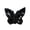 Altotux_MP007_Black, variant on Altotux 1.75"x1.25" Black Navy Beaded Sequins Butterfly Sew On Applique Patch (Navy)