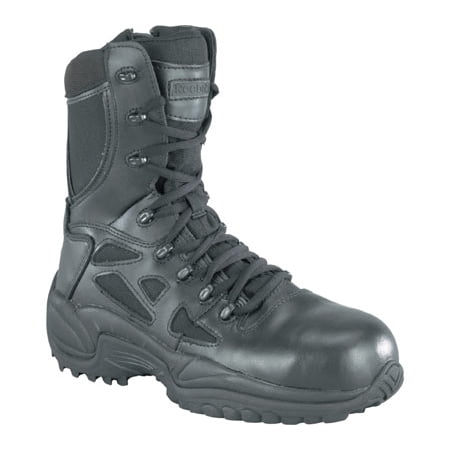 

Reebok Rapid Response RB 8 in. Stealth Boot with Side Zipper - 12M Black