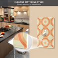 thumbnail image 5 of Yayeee Blank Wall Plate Cover 1-Gang 4.5"x2.7" Home Unused Decorative Outlet, Orange Circle, 5 of 7
